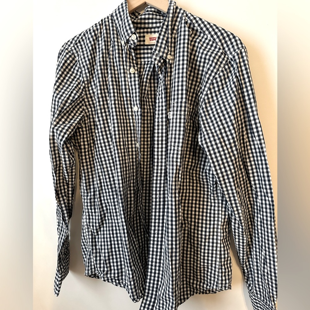 Levis gingham button down